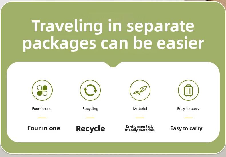 Travel Dispensing Bottle Portable Cosmetic Set Shampoo Shower Gel Makeup Remover Oil Washing Dispensing Bottle Leakproof