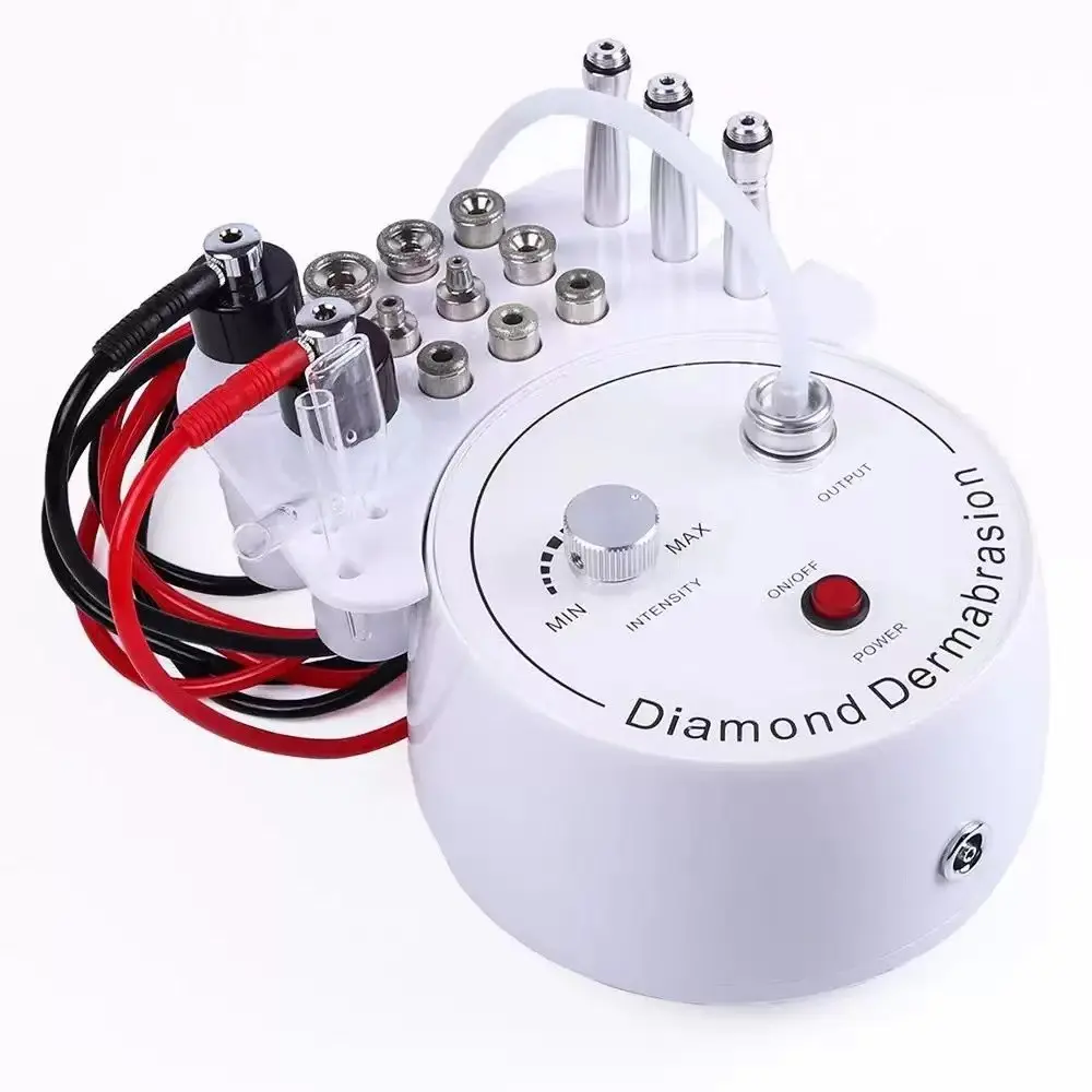 Diamond Exfoliator Microdermabrasion Beauty Device, Three-In-One Desktop Microcrystal Machine, Blackhead Remover, Skin Care Tool