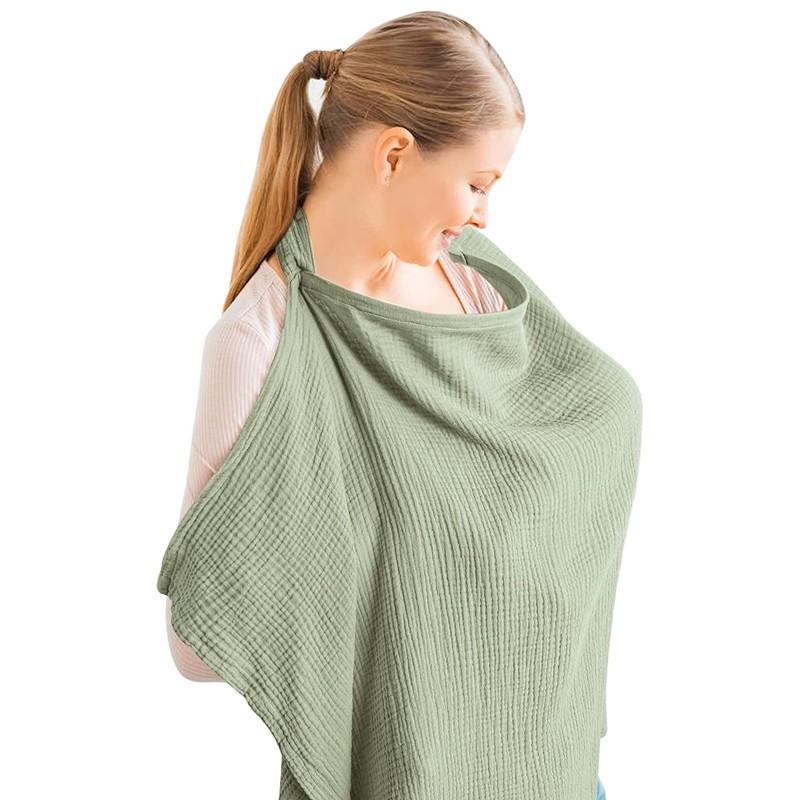 INS Style Multi-Use Nursing Shawl!Soft Cotton for Feeding & Baby Swaddle ✨