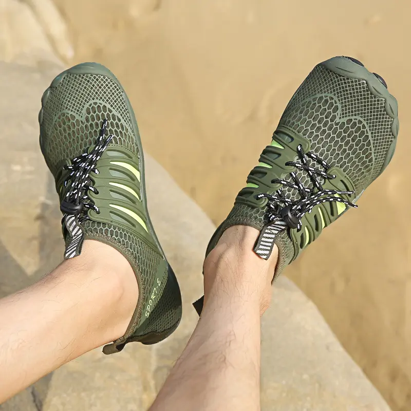 GGOR Mesh Water-permeable Quick-dry Wading Shoes, Versatile Sports Shoes for Outdoor Hiking, Shallow Beach Swimming, Lightweight and Foldable Wading Shoes, Breathable Quick-dry Easy-to-store Outdoor Wading Shoes