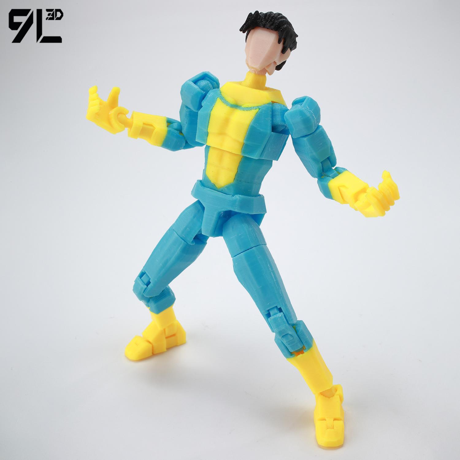9L3D Printed NEWInvincibles Tech Jacker Titan13 Lucky13 Action Figure Dummy13 Motorcycle Multi-Jointed Collectible Model Toy T13