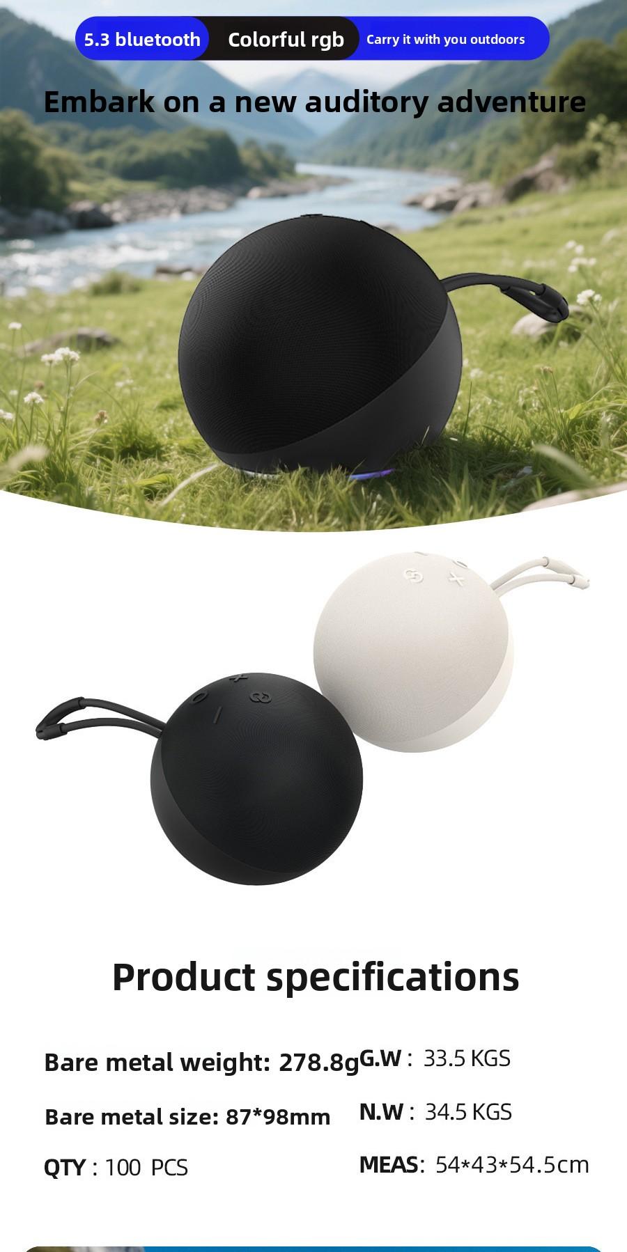 Alaxe Bluetooth Speaker Wireless Fabric Card Slot Small Speaker Heavy Bass Desktop Mini Bluetooth Speaker