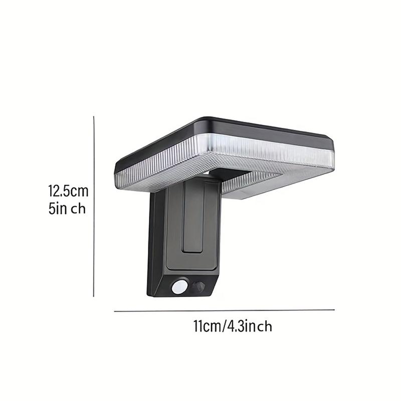Solar Powered Outdoor Wall Light, Motion-Sensor Wall Light, 120° Wide Angle Lighting Floodlight, Security Light for Garden, Backyard, Garage, Front Fence