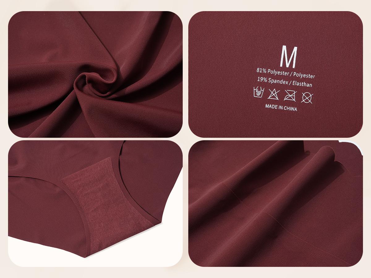 LEVAO Seamless Mid-Waist Bikini Underwear for Women – Soft, Breathable, Full Coverage 6-Pack (S-XXL)