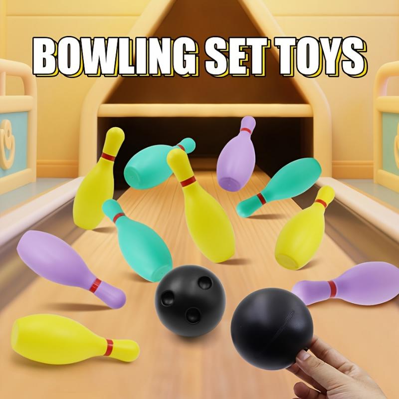 Decompress A Traditional Sports Toy Set for Children That Includes Color Bowling, Designed for Both Indoor And Outdoor Use, Perfect for Parent-Child Interactive Puzzle Competitions And for party Games.