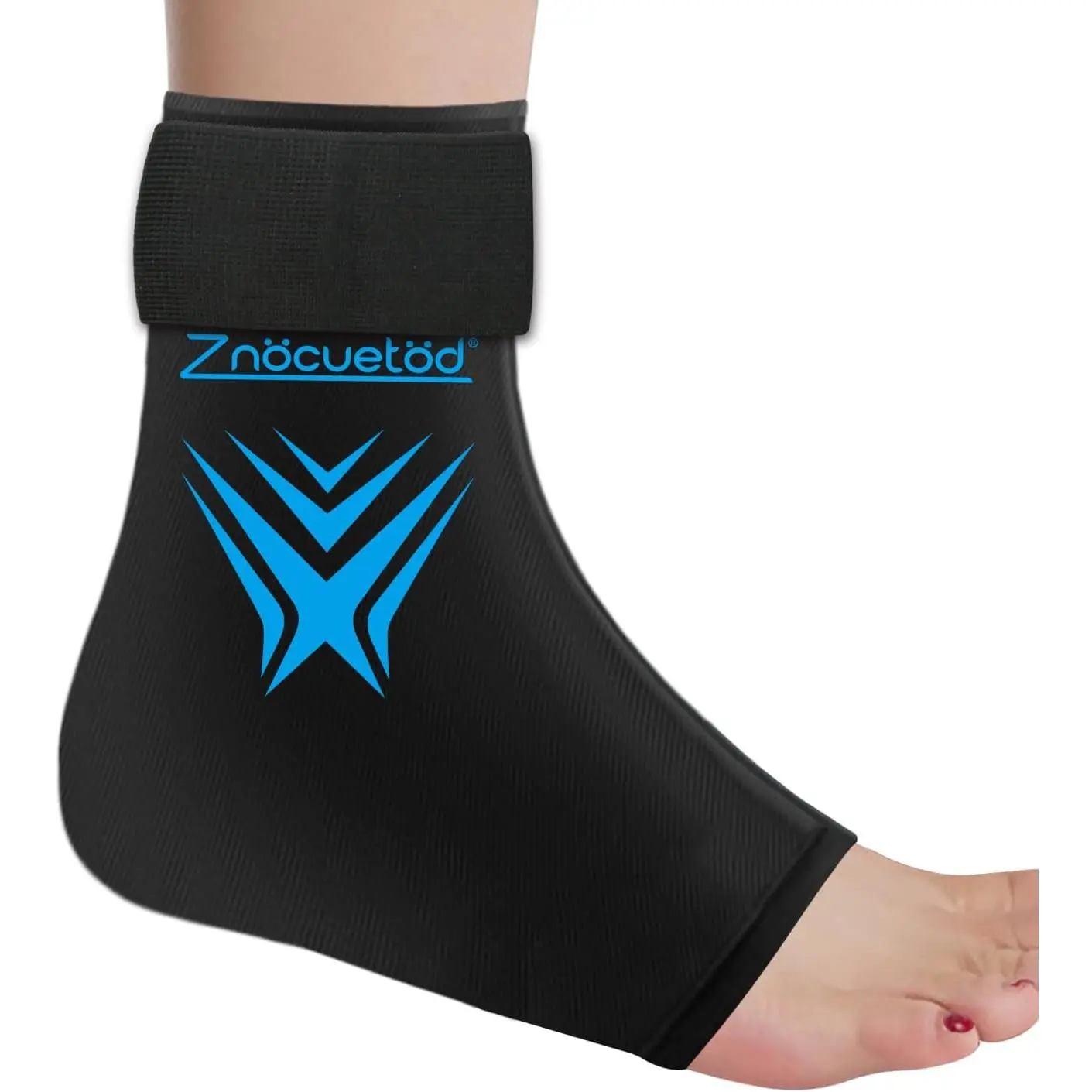 Ankle Ice Pack Wrap for Swelling, Reusable Foot Heel Gel Ice Pack for Injuries Sprained, Hot Cold Therapy Sock Compression for Plantar Fasciitis Pain Relief, Achilles Tendonitis