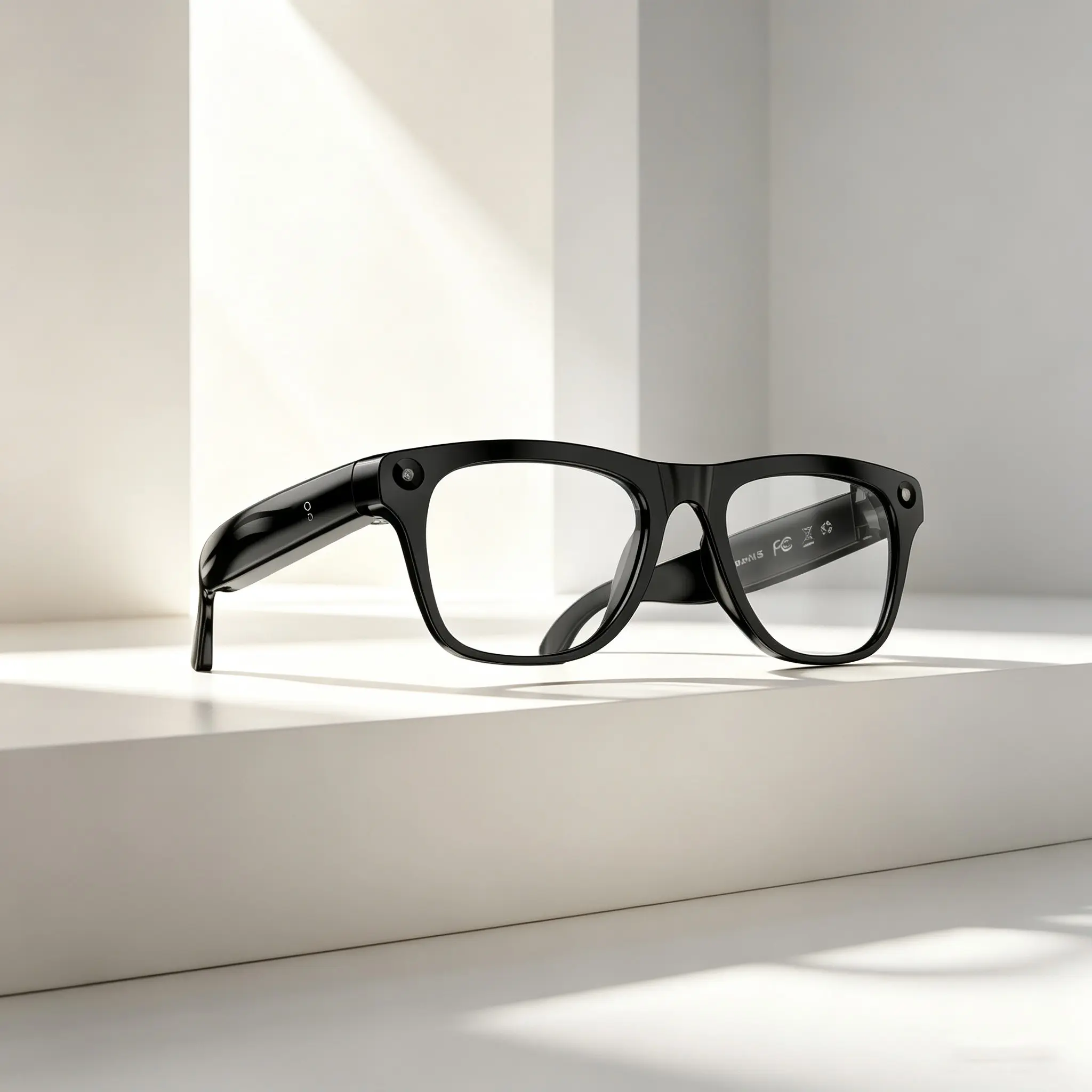 Smart wearable glasses, Wireless Smart Glasses, with 8MP HD camera to record vlogs, one-touch recording, Bluetooth calls, and music, AI simultaneous translation, WiFi image transmission, 90mAh battery life, three pairs of replacement lenses