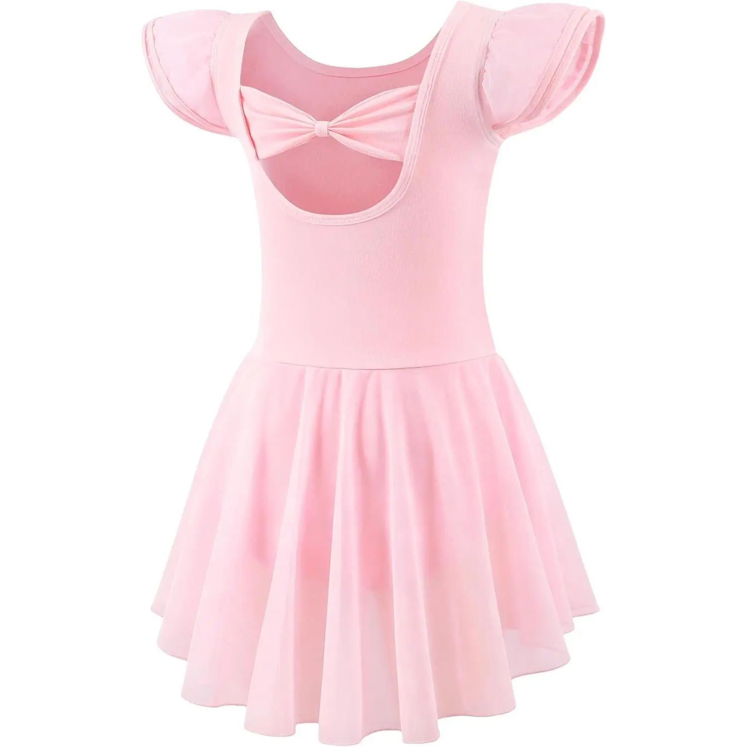 Girls Toddler Ballet Dance Leotards with Skirt Short/Long Sleeve Ballerina OutfitsGift