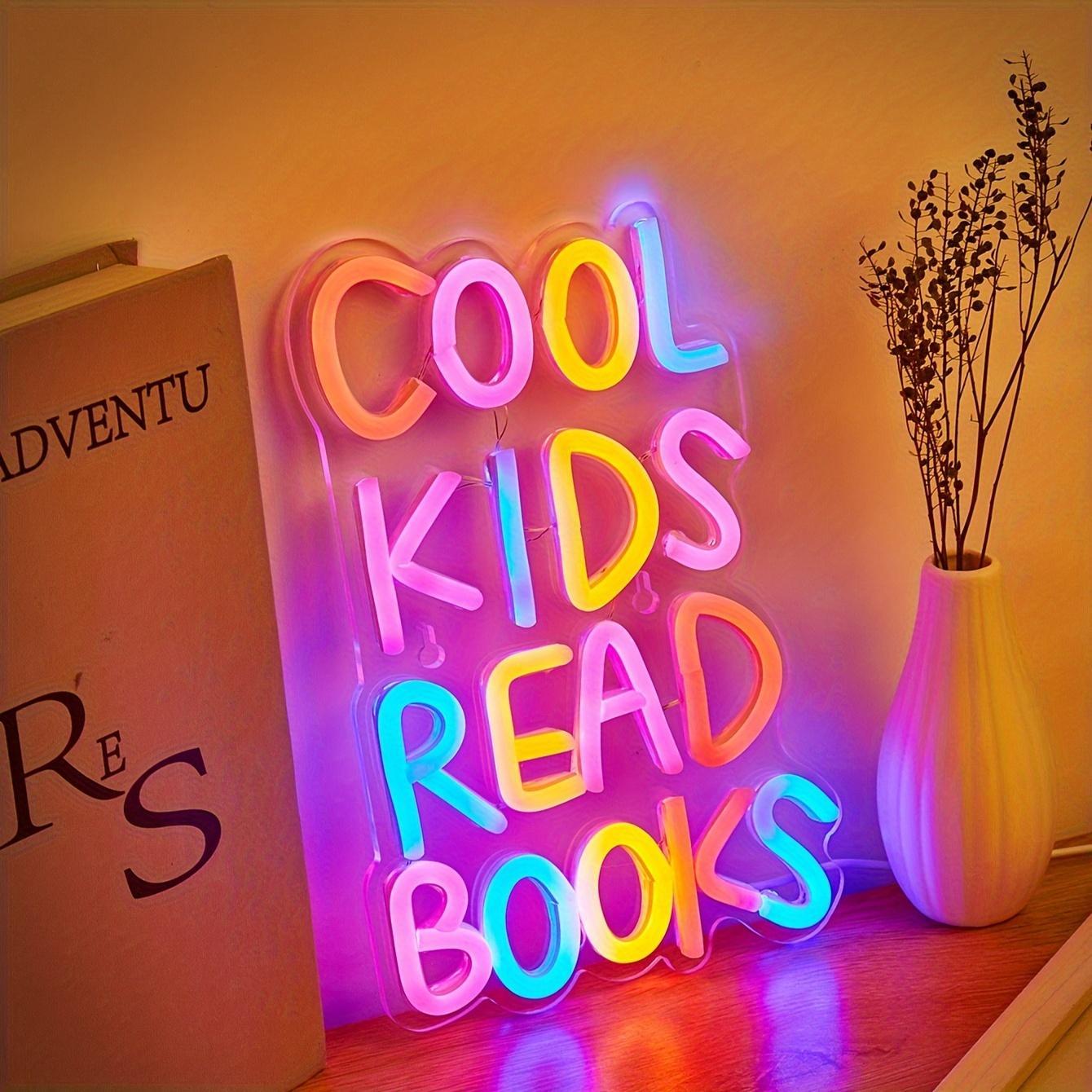 Neon Alphabet Letter Light for Kids Room Decor, USB Powered Indoor Lighting Gift for Girls Boys Birthday Christmas Present