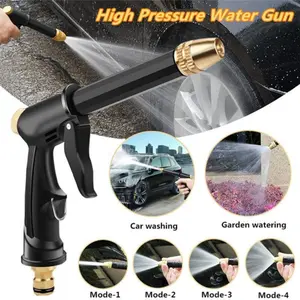 Home Car Wash Water Gun, Garden Hose Nozzle Spray Tool, Home Cleaning Tool, Abs Material, Efficient Washing Solution