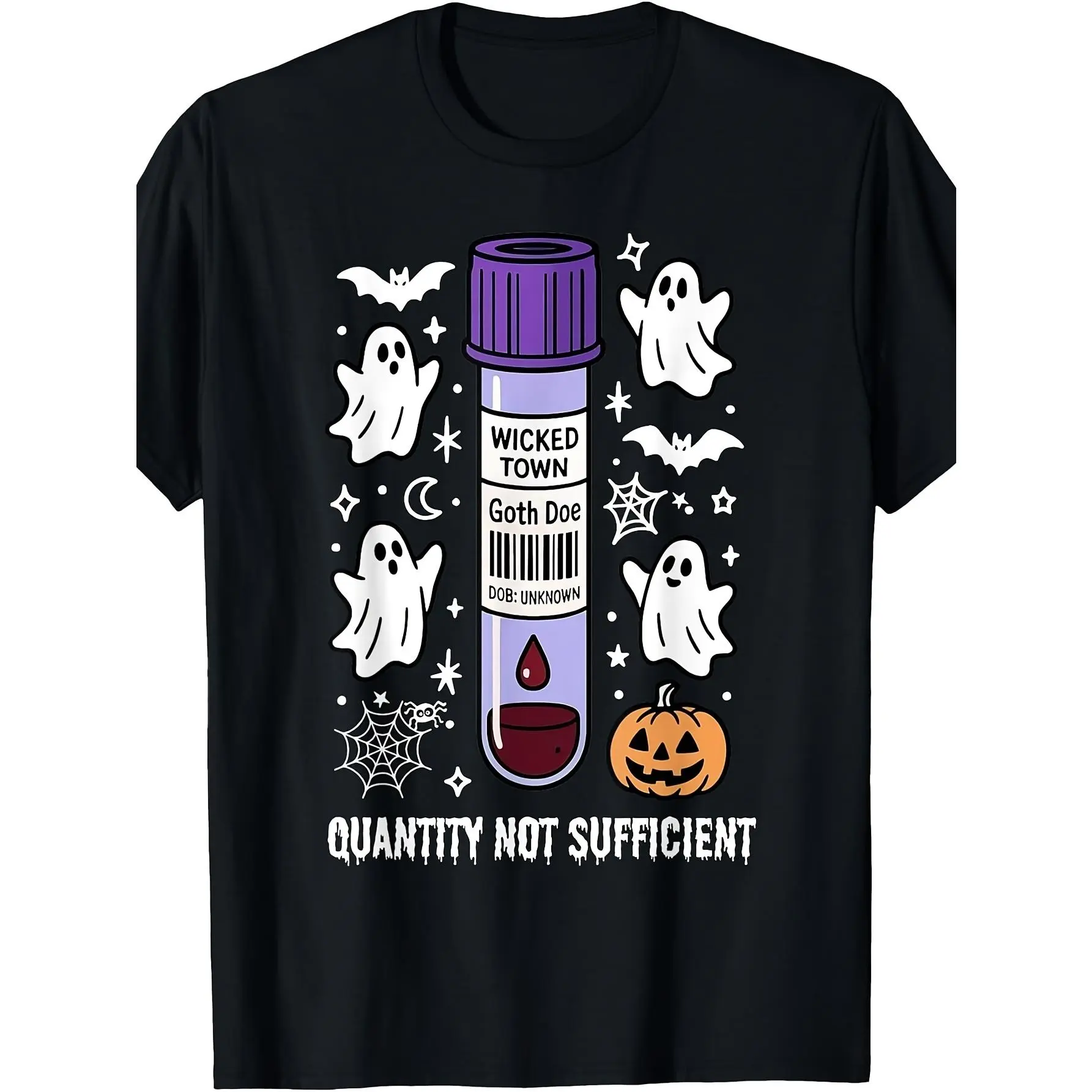Men's Retro Lab Science T-Shirt - Menswear Tops, Short-Sleeve Polyester Fabric, Test Tube & Phlebotomy Graphic, Round Neck, Machine Washable, Lab Tech Gift, Casual Wear