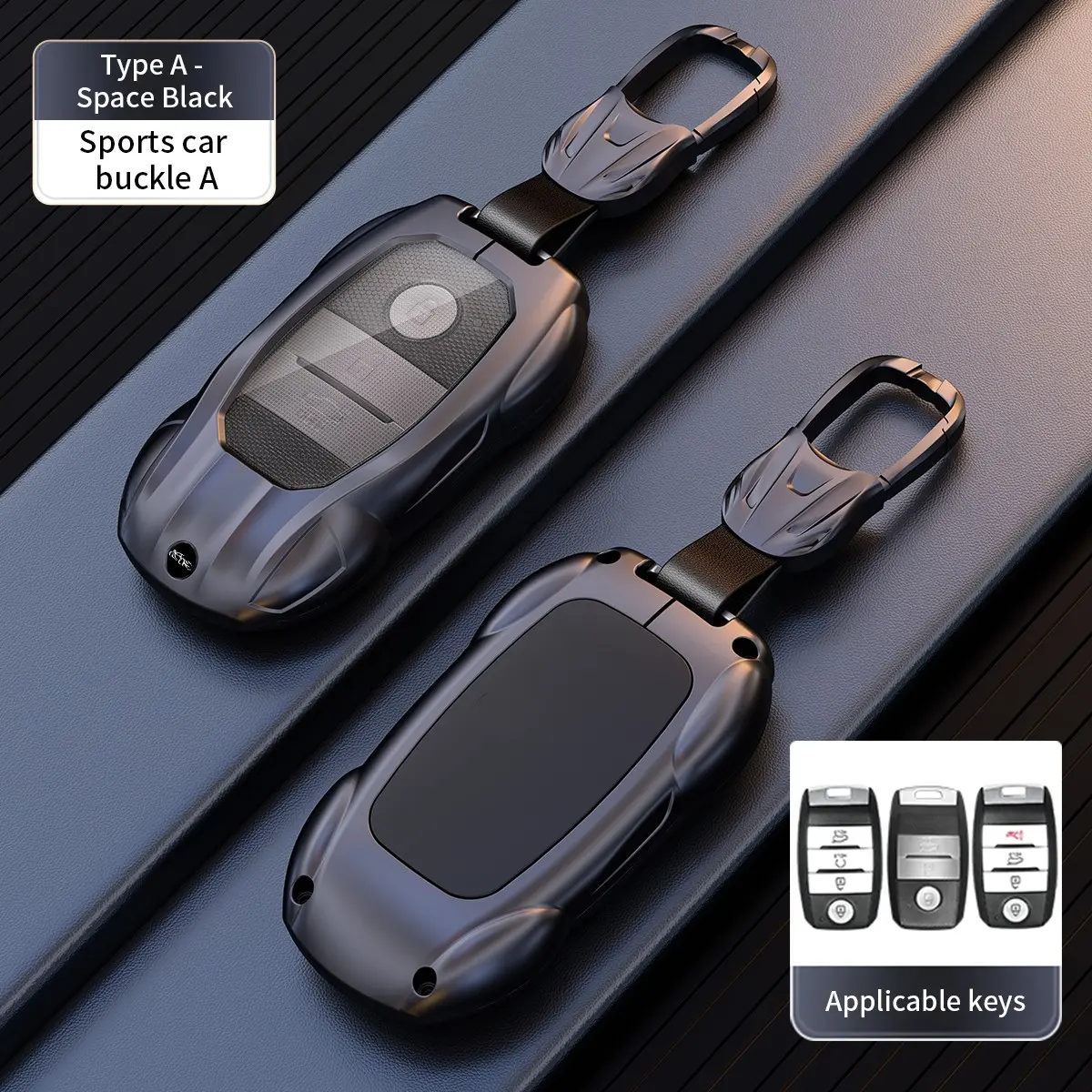 Zinc Alloy Car Key Cover Fob Case Shell Key Chain For KIA Rio Rio5 Sportage Ceed Cerato K3 KX3 K4 K5 Sorento Optima Picanto