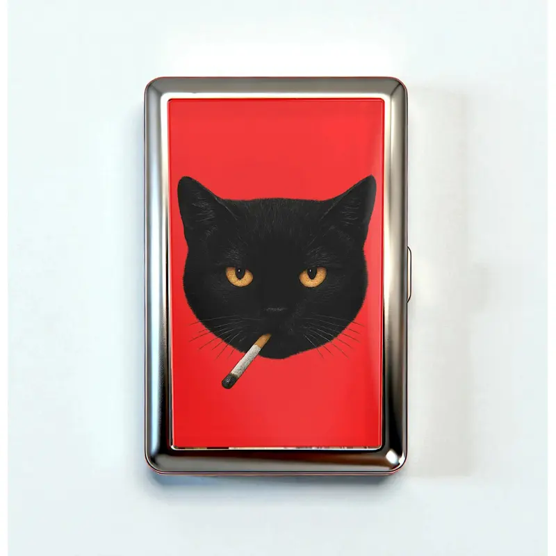 10 Styles Vintage Cigarette Case - Card Holder Stash Tin Box Metal Trinket Wallet Business Card ID Holder Aluminum Wallet