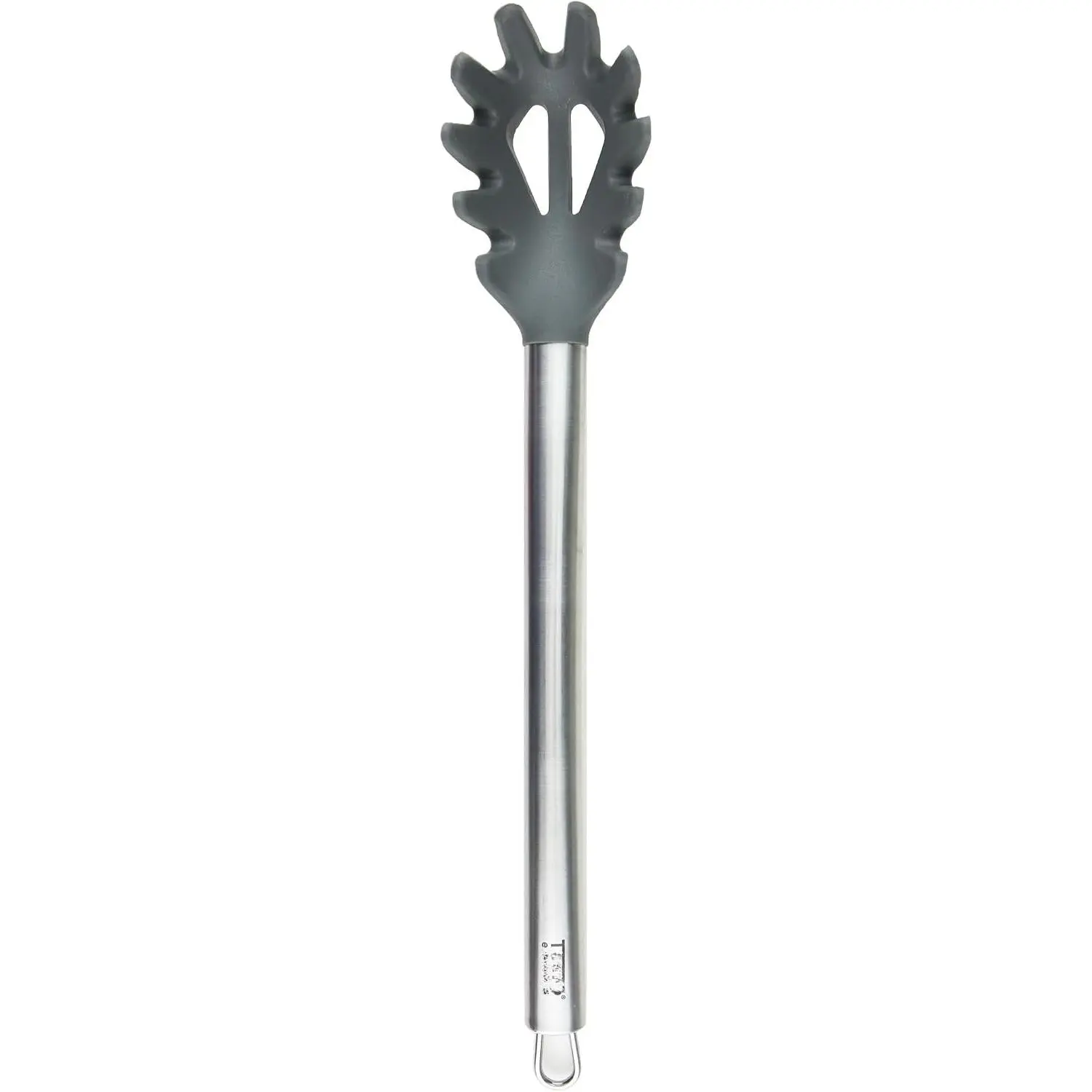 Pasta Claw Spaghetti Spoon Scoop Charcoal Gray   with Stainless Steel Handle,  Pasta Fork for Serving Spaghetti Linguine and Noodles, Heat Safe Pasta Serving Spoon