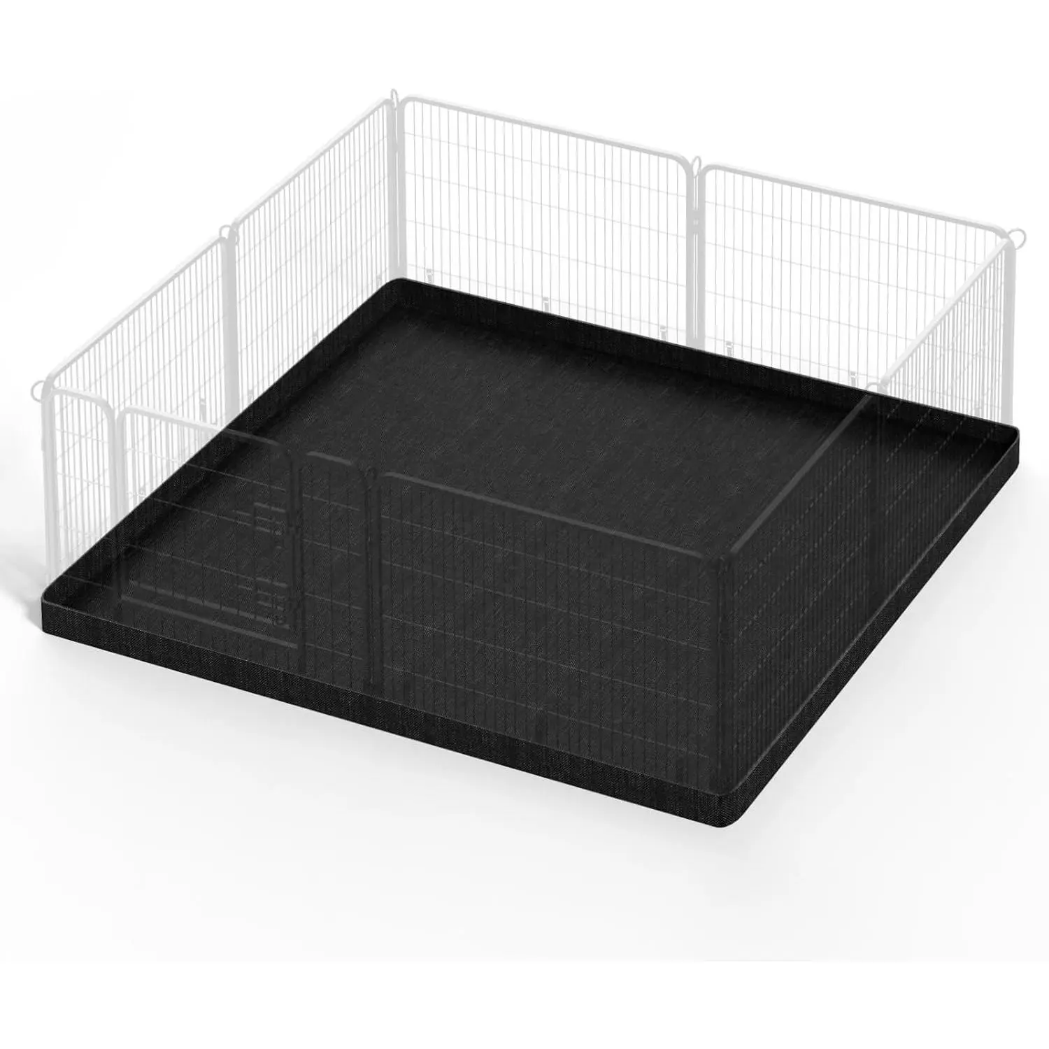 Dog Playpen Bottom Pad - Waterproof, Easy Cleaning, Stabilizes Pen, Universal Fit for 48”x48” Square 8-Panel 24” Width Metal Dog Fence (Only Bottom Pad Included, No Playpen)