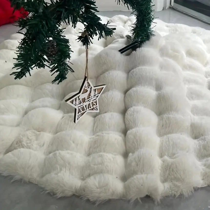 1pc Christmas Bubble Tree Skirt, Seasonal Tree Skirt for Different Tree Groups, Versatile Dining Table Tree Bottom Decor