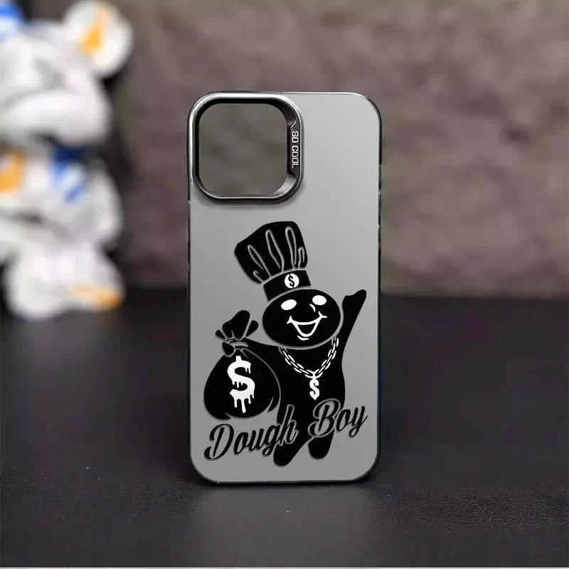 Dough Boy Aesthetic Pattern Casing For iphone 17 16 15 14 13 12 11 X XS PRO PLUS MAX 2020 2022 SAMSUNG GALAXY S22 S23 S24 FE ULTRA PLUS Hard TPU PET PC Black Silver Gift Shockproof Protection Aesthetic Anti-Drop Protective Protector Phone Cases Shell Co