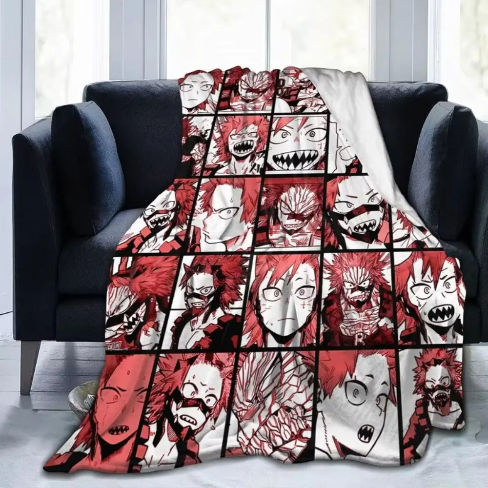 My Hero Academia Collage Anime Flannel Fleece Blanket Lightweight Blanket Soft Warm Cozy Fuzzy Throw Blanket for Bed Sofa Travel