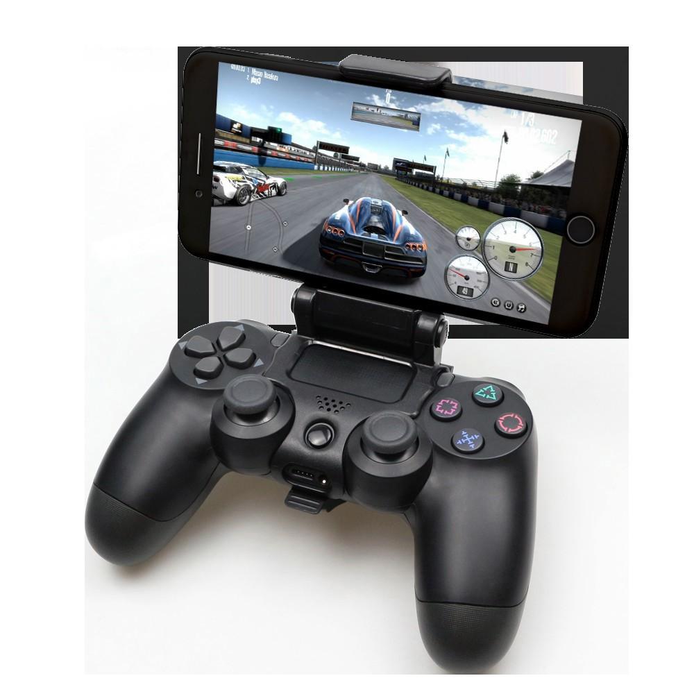 Gamepad Holder, 1 Count Foldable Adjustable Game Controller Bracket, Phone Holder & Gamepad Stand for PS4 Gamepad, Cell Phone Holder, Game Console Accessories