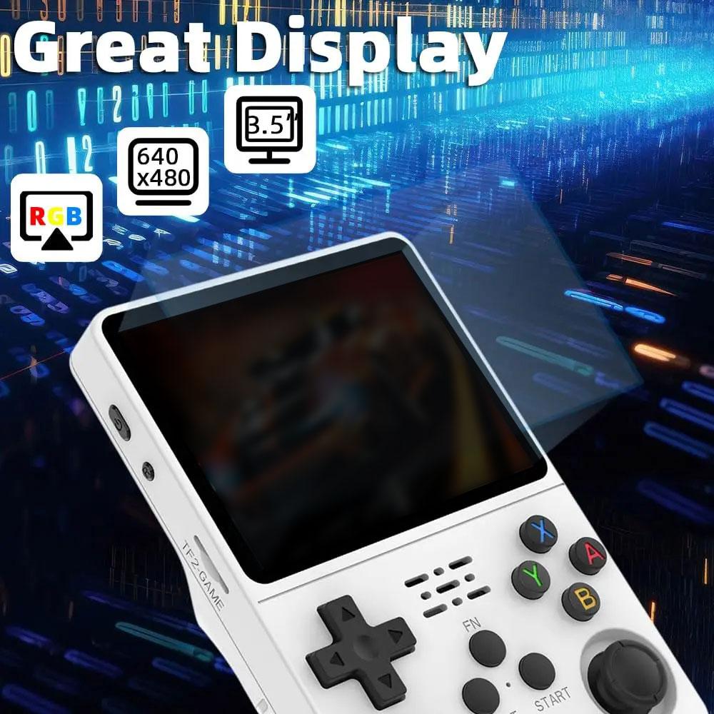 R36S Handheld Retro Game Console with 3.5‑inch IPS Screen, 1 Count Portable Linux System Gaming Console, Supports 10,000+ Games, Rechargeable Pocket Game Device, Gaming Items, Gaming Products