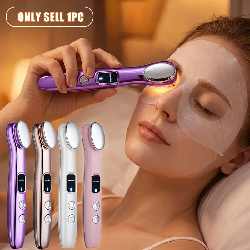 USB Rechargeable Portable Facial Beauty Device, At Home Facial, Multi-Function Face Neck Eye Massager, Various Modes, Perfect Gift for Women