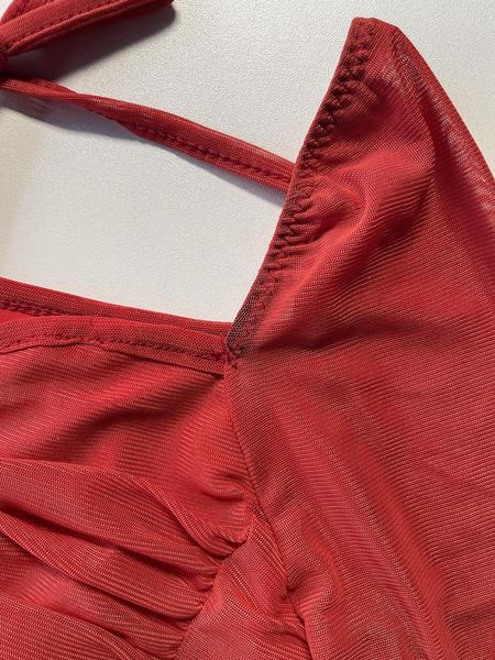 Women's Plain Ruffle Trim Long Sleeve Dress, Elegant Fashion Casual Sheer Mesh Dress for Daily Outdoor Wear, Women Dress for All Seasons，black tie wedding guest dress