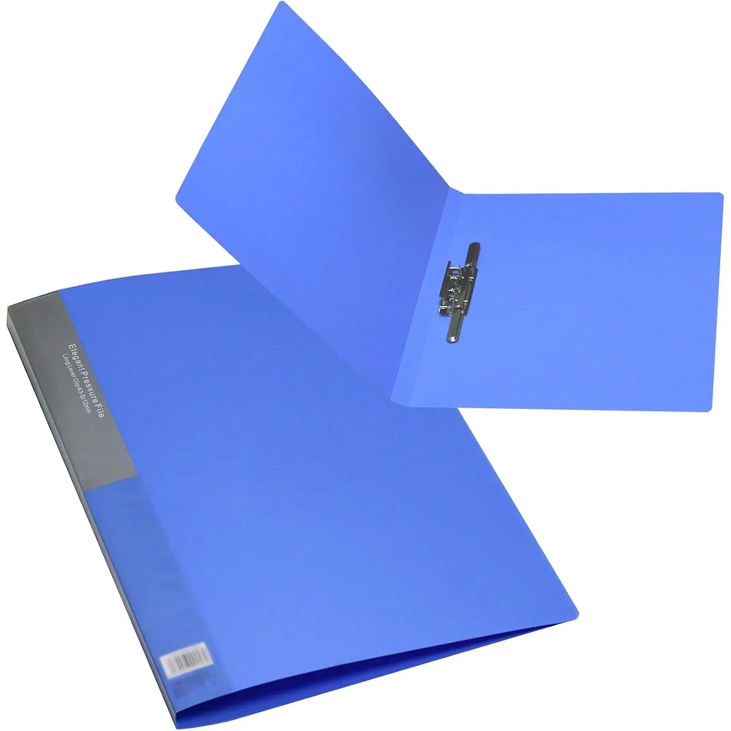 11x17 Punchless Binder with Clamp Blue Pack of 1 | Punchless Clamp Binder Fits  Size Paper holds unpunched Sheets with Clip. Durable Plastic Cover for  and Office