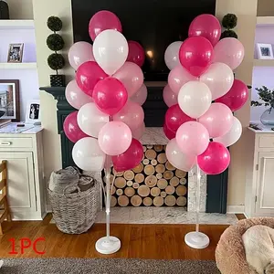 Reusable Balloon Stand Set with Water Base, Durable Plastic, Easy Assembly, Ideal for Weddings, Birthdays, Holidays, Party Decorations