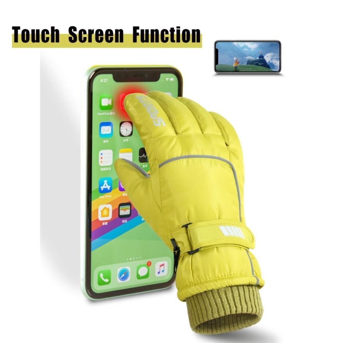 Extreme Cold Weather Gloves for Men Women Waterproof Thermal Ski Snow Motorcycle Riding Touchscreen Windproof Reflective Safety Winter Sports Gear