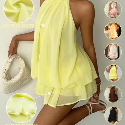 halter top dresses amazon Womens Sexy Summer Dresses Halter Neck Plus Size Long Maxi Dress Casual Floral Beach Sun Dresses with Pockets Halter Hot Pink S at Amazon Women's Clothing store