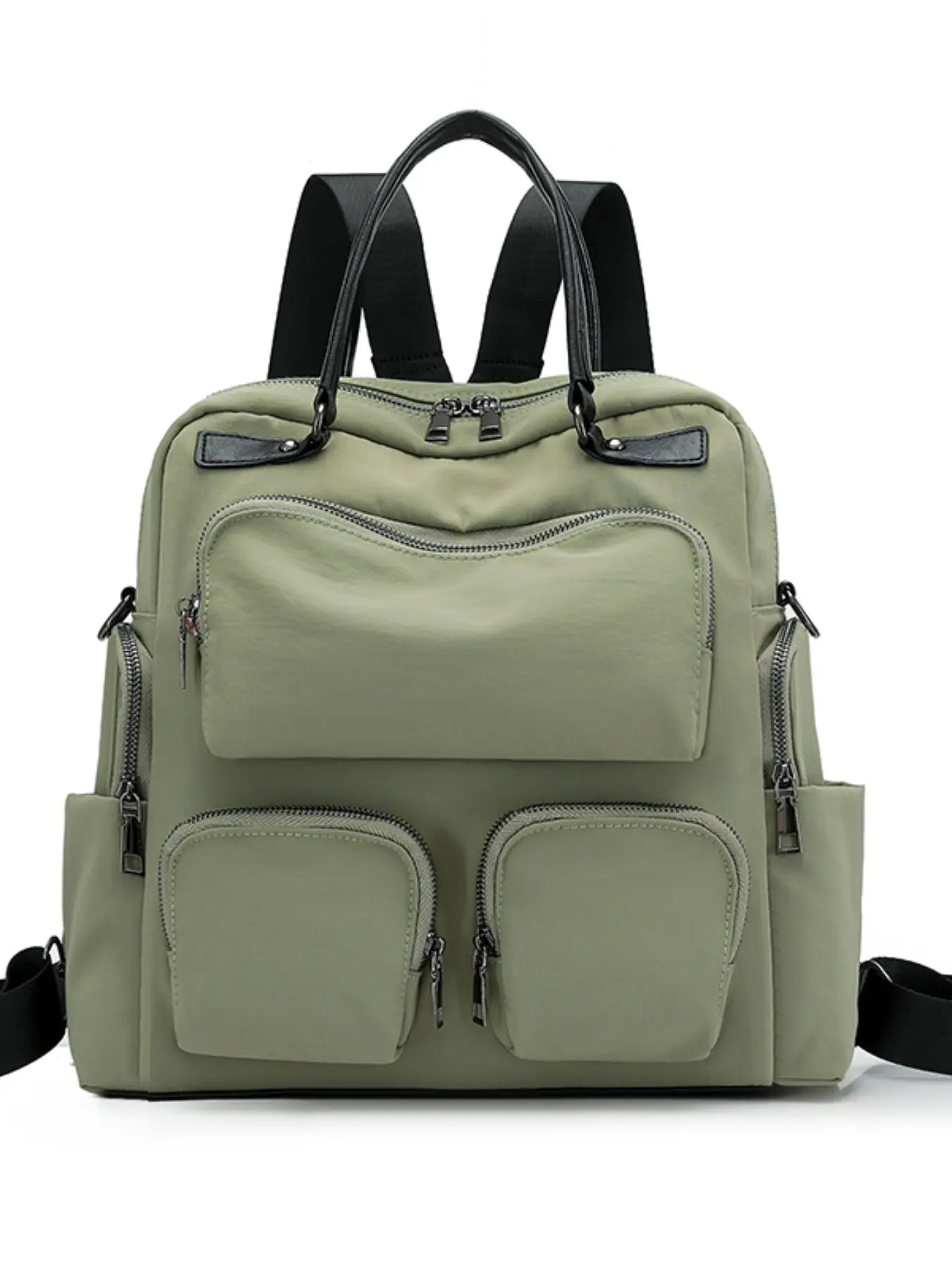 Women's Travel Backpack, Nylon Multi-Pocket Design, Lightweight Multifunctional Storage, Outdoor Shoulder Bag, Easy to Carry