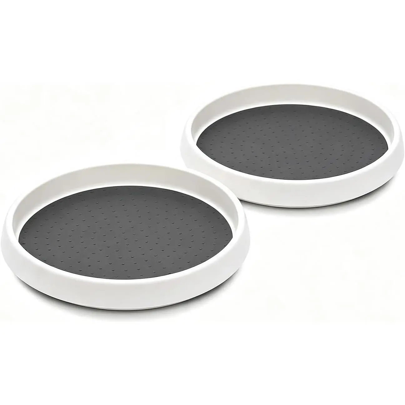 Lazy Susan Turntable Organizer 2 ack - 10" Rotating Sice Rack Trays | Features a smooth 360- rotating design for effortless access to items in dee cabinets, antries, and fridges.