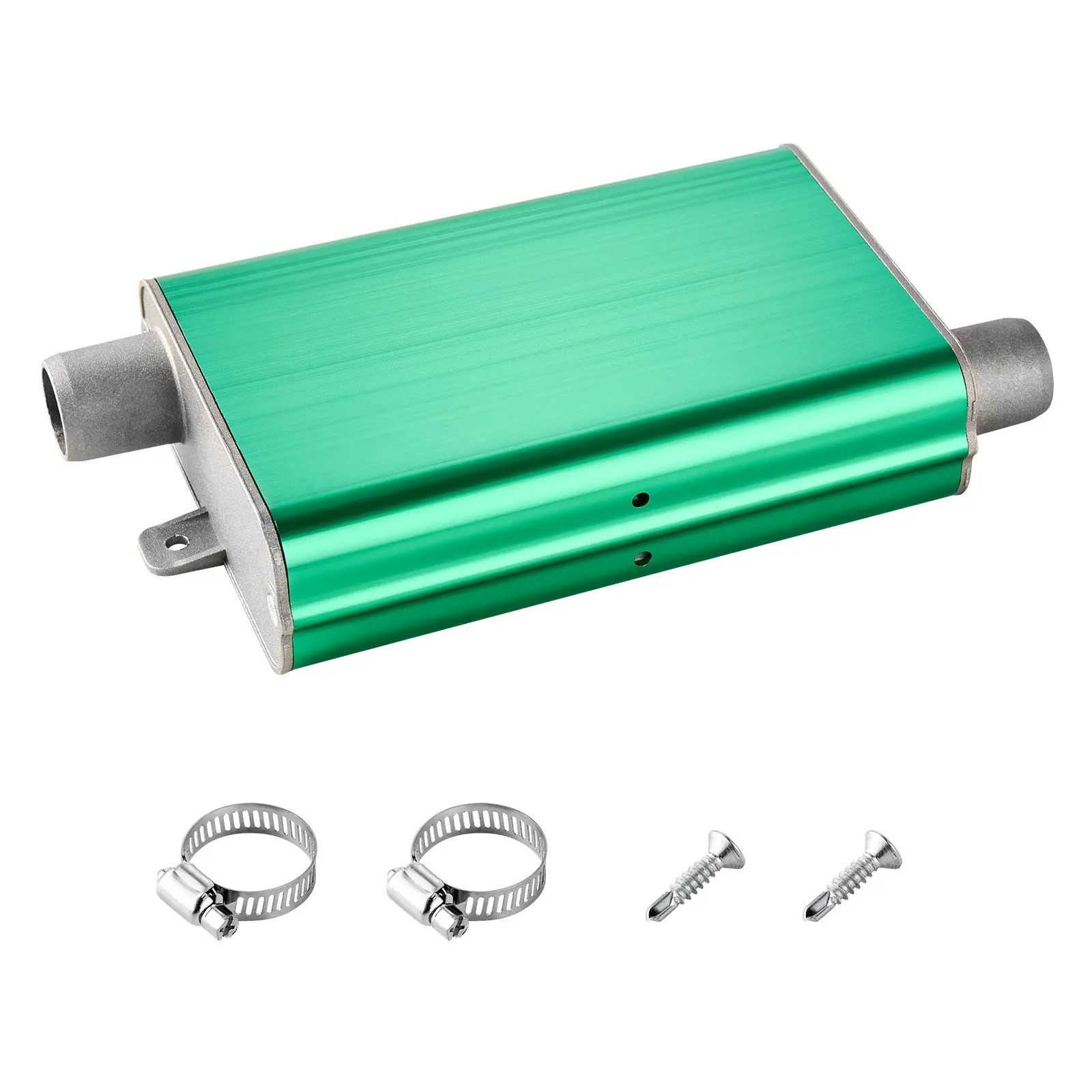 【DealsForYouDays】VEVOR Diesel Heater Muffler, 0.94 inch Diesel Heater Muffler Upgrade, Parking Heaters Mufflers Fit with 2 Clamps and Screws, Aluminum Alloy Parking Heaters Noise Reducer for 2KW 5KW 8KW Heaters