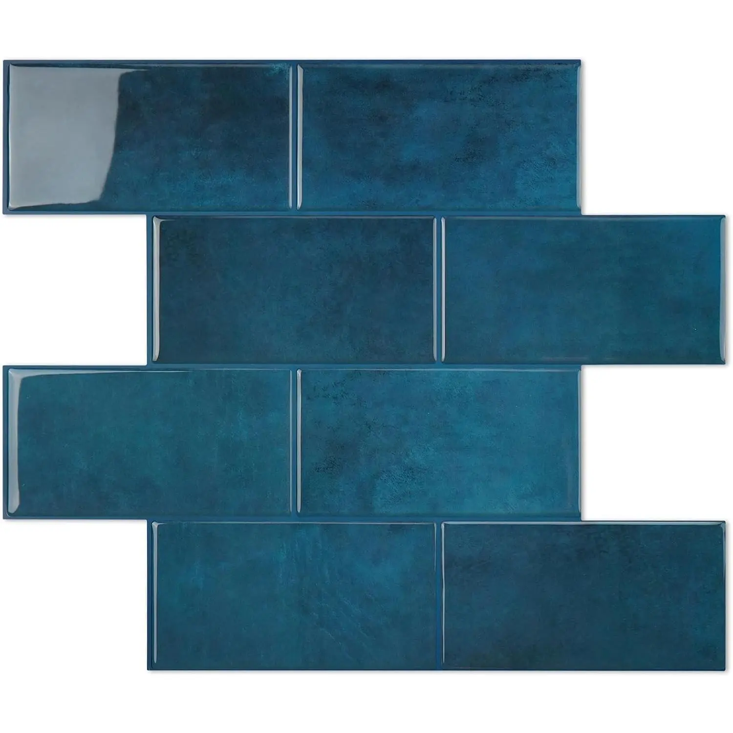 STICKGOO 10-Sheet Peel and Stick Subway Tile Backsplash, Self Adhesive Vinyl Wall Tiles, Thicker Design for Kitchen and Bathroom