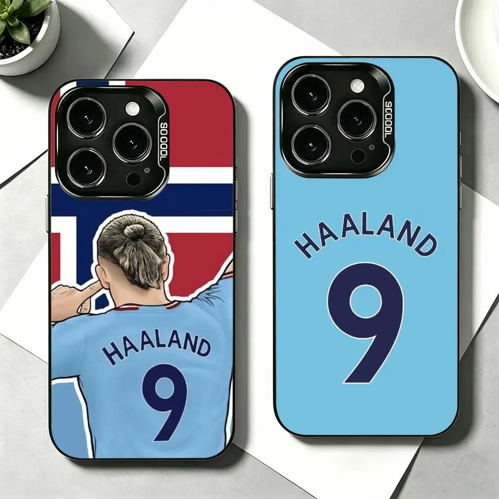 Erling Haaland Funny Football Player Phone Case For iPhone 17 Promax 17e 17 16 15 14 13 12 11 Mini Pro Max Air For Samsung S26 Ultra S25 S24 S23 S22 FE Plus Edge Anti-Fall Transparent shockproof protection TPU Soft silicone Back Cover For Fans Gift