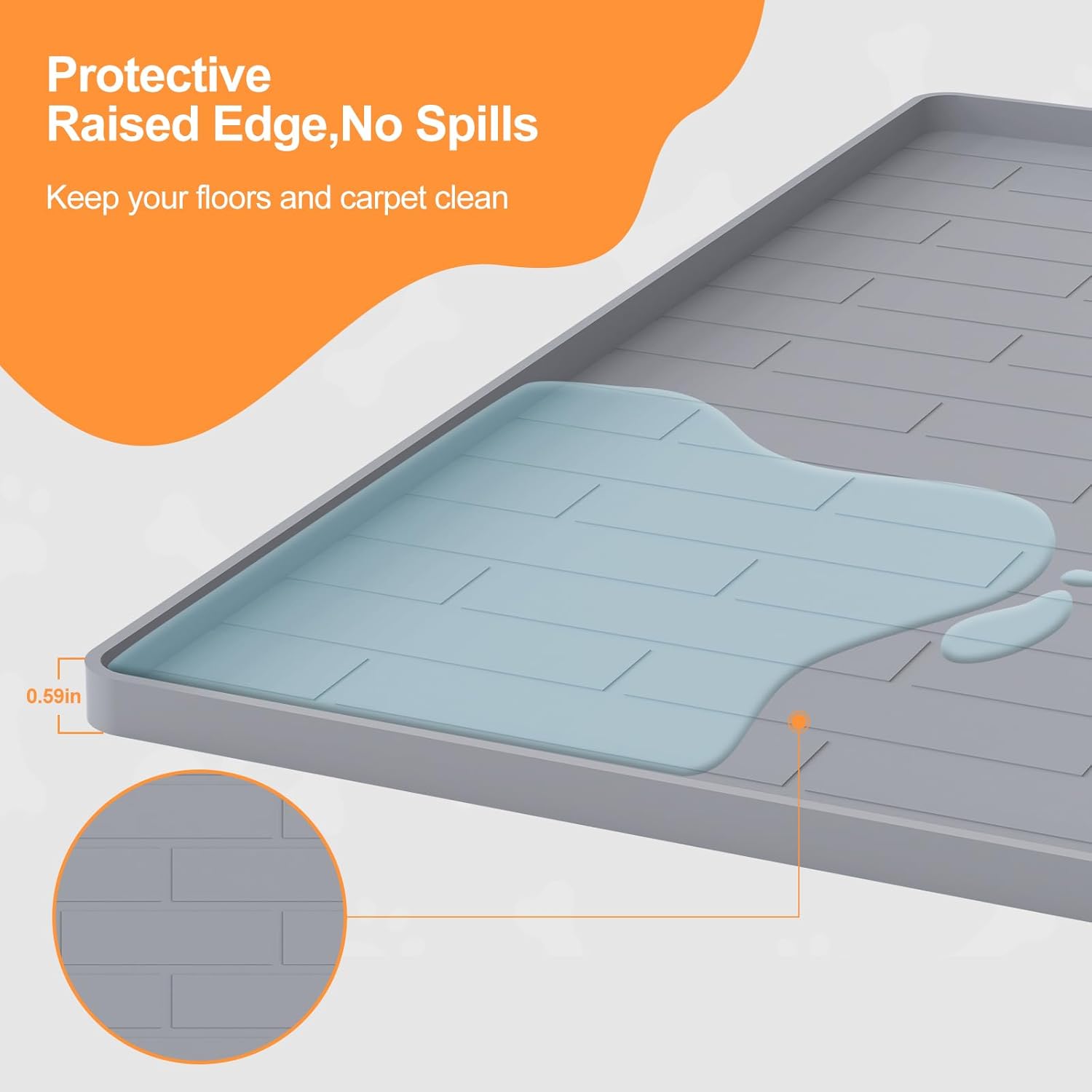 Pee Pad Tray Holder for Dogs,Non-Slip Puppy Pad Holder,24 x 24 Square Puppy Potty Pads,No Spill Raised Lip High Edge,Portable, Leak-Proof Mat Trays for Indoor Floor Protection Pee Pad Tray Holder for Dogs,Non-Slip Puppy Pad Holder,24 x 24 Square Puppy Potty Pads,No Spill Raised Lip High Edge,Portable, Leak-Proof Mat Trays for Indoor Floor Protection