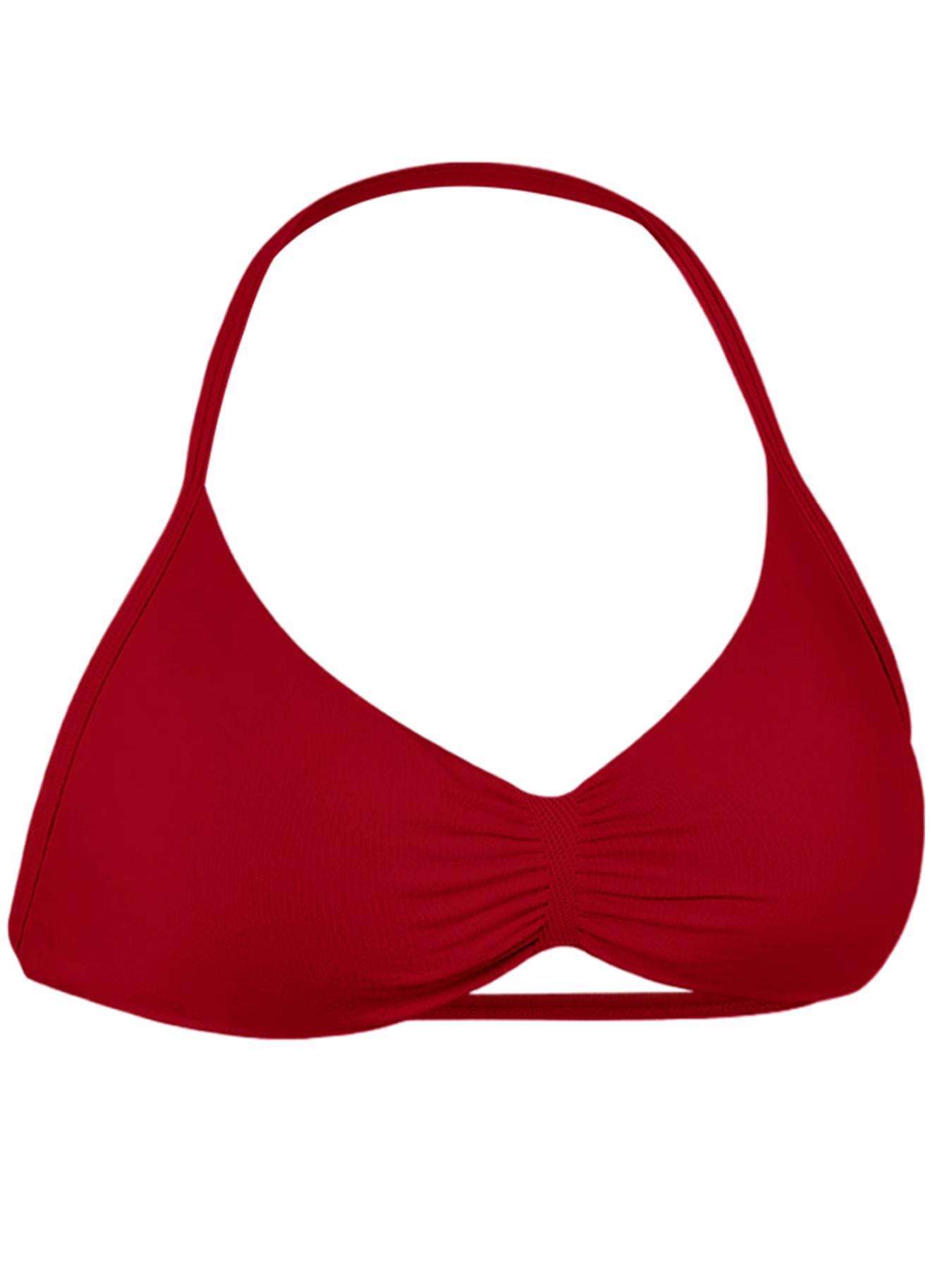 Women's Solid Backless Halter Sports Bra, Breathable Comfortable Strappy Wireless Sports Bra, Ladies Sportswear for Indoor Outdoor Wear