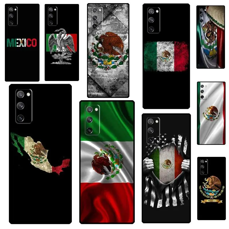 Customizable Silicone TPU Mexico Flag Cellphone Case - Heavy Duty Shockproof Back Cover for Samsung Galaxy S26 Ultra, S25, S24, S23, S22, S21 Ultra Plus, A14, A15, A16, A35 FE Mobile Phone Accessories, Heavy Duty Protection