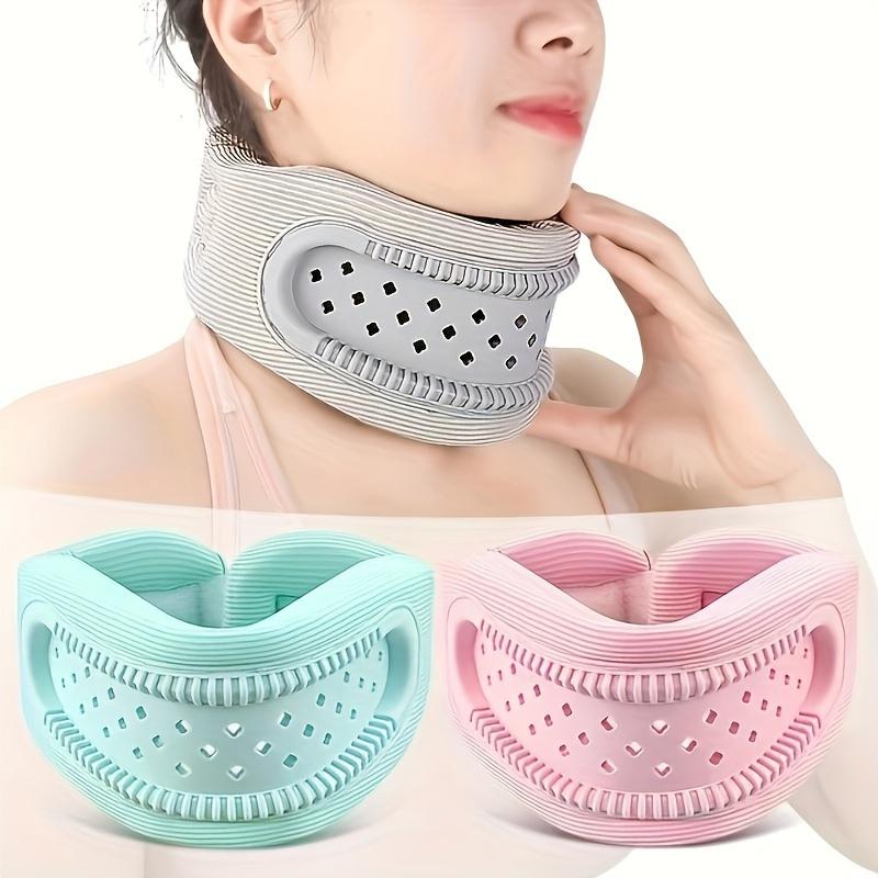 Breathable Neck Support Gear - Adjustable Posture Correction Device Posture Straightener to Prevent Shoulder Slouching, Features a Collar Support Design, Portable and Lightweight for Travel, Office Use, and Home