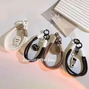 Cute Cat Fish Pendant Color Phone Strap Short Wrist Strap Charm Keychain CCD Camera Chain Lanyard Universal Phone Case Lanyard