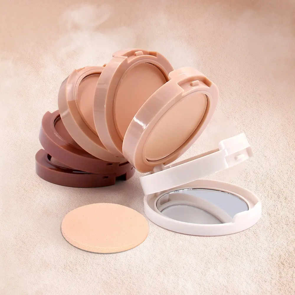 Musicflower 5-In-1 Concealer Blush Powder, Long-Lasting Makeup Setting Powder Cake, Multi-Functional Beauty Product, Perfect for All Skin Types