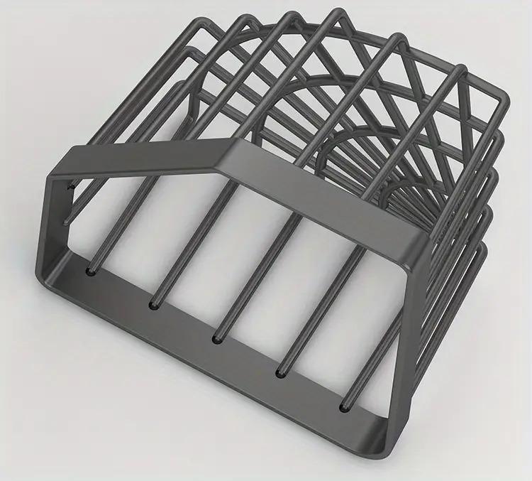 Triangle Sink Draining Rack Set  is a Space-Saving Storage Solution for Kitchen Countertops, Easy to Clean And Requires No Drilling