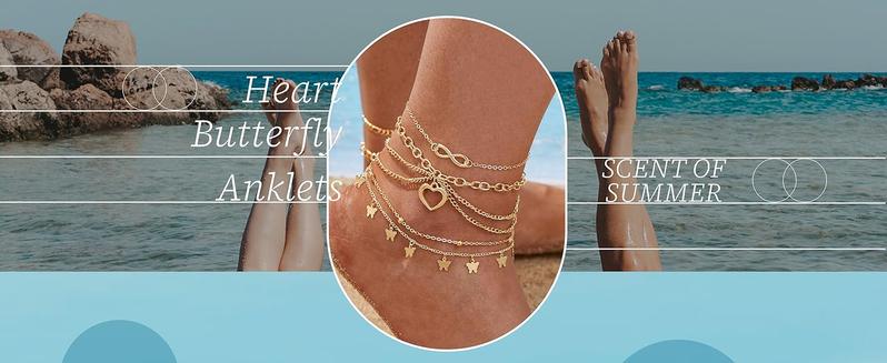 FUNRUN Toe Rings and Ankle Bracelets for Women Silver Rose Gold Plated Anklet Toe Rings Cute Layered Anklets Open Tail Rings Adjustable Beach Foot Jewelry for Summer