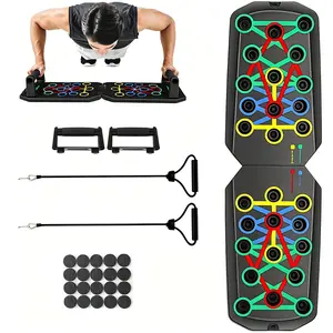 5 in 1 Home Push up Training Board Chest Muscle Core Strength Exercise Equipment Portable Home Gym for Men Women Fitness Enthusiast Gifts, Home Workout Machine, Strength Kit
