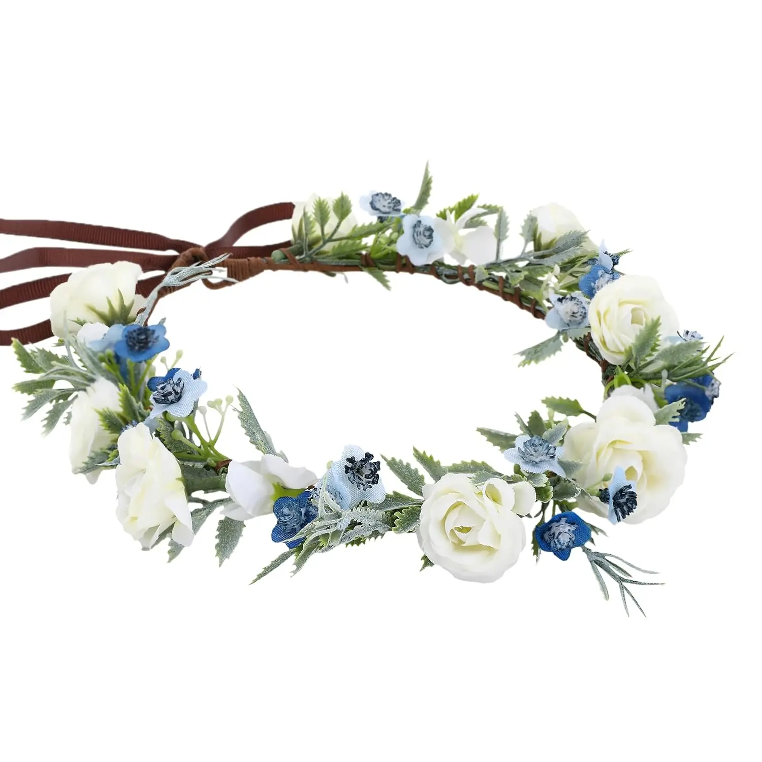 Fairy  Flower Crown Headband, Rose Floral Headpiece
