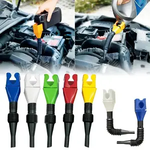 Set of 4 Collapsible Funnels for Transferring Gasoline in And Motorcycles, Designed for Flexible Draining And Filtering
