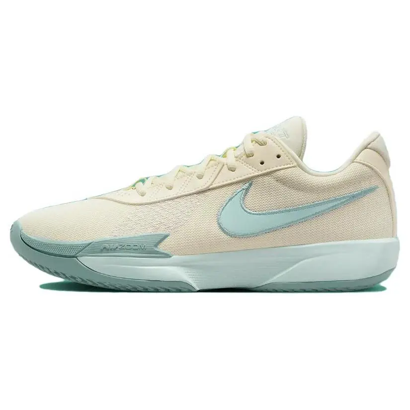 Nike Air Zoom G.T. Cut Academy EP Basketball Shoes for High School Athletes – Comfortable, Versatile, Low-Top, Unisex, Cream and Blue Verifiable, with credentials and supporting global authentication