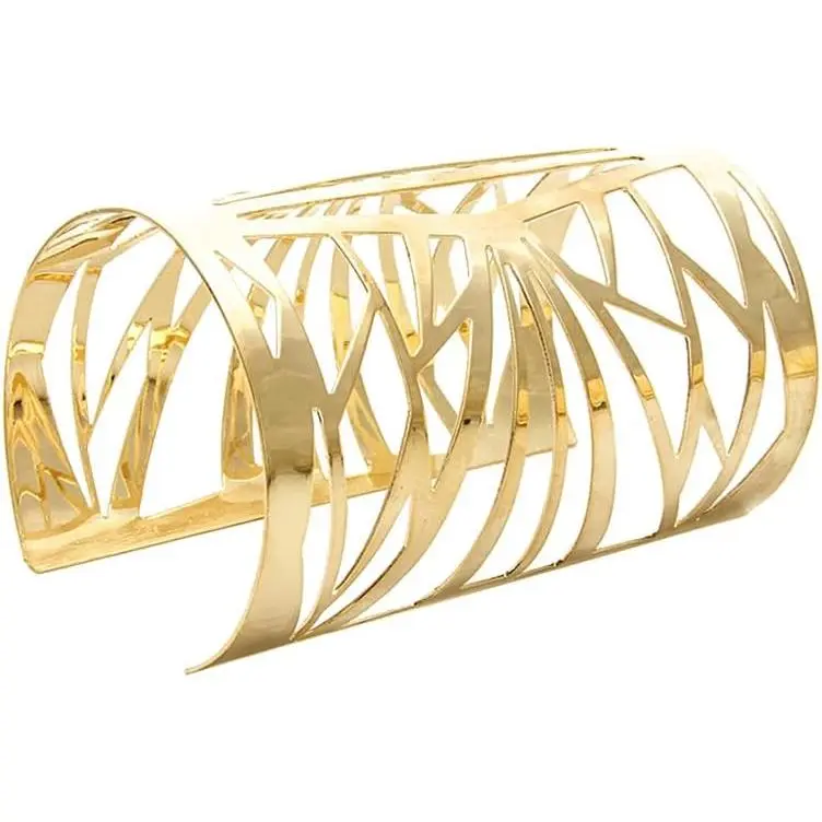 Women's Cuff Bracelets Large Big Bangles Minimalist Statement Adjustable Fashion Hollow Wide Bracelet Chunky Open Arm Cuff Upper Arm Personalized Punk  for Ladies