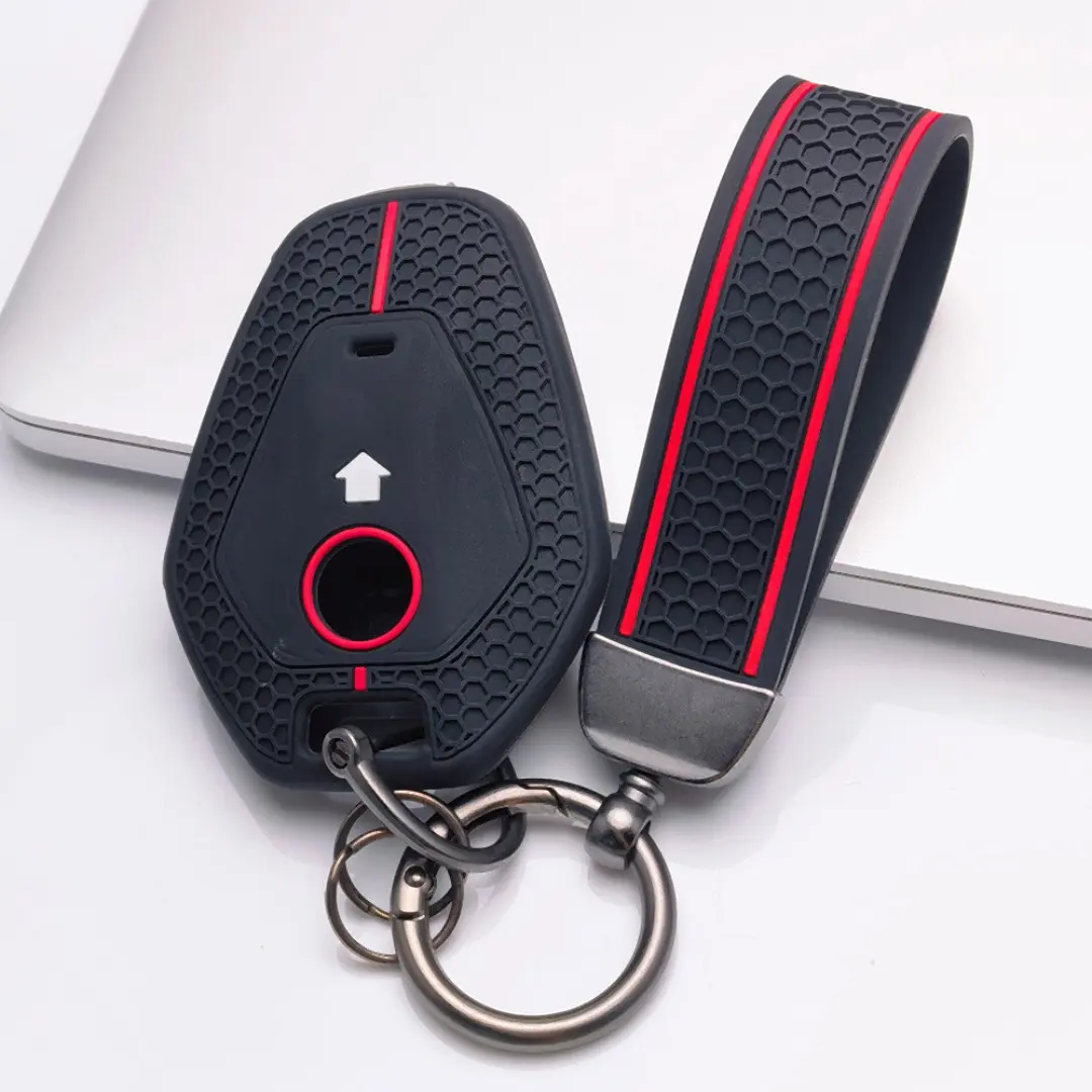 Premium Key Cover with keychain for BMW Motorcycle. Shockproof anti-scratch shell fits R1300GS R1300GS ADV R1300R R1300RS R1300RT. Protects keys against drops and dirt, durable protector for BMW motorcycle riders.