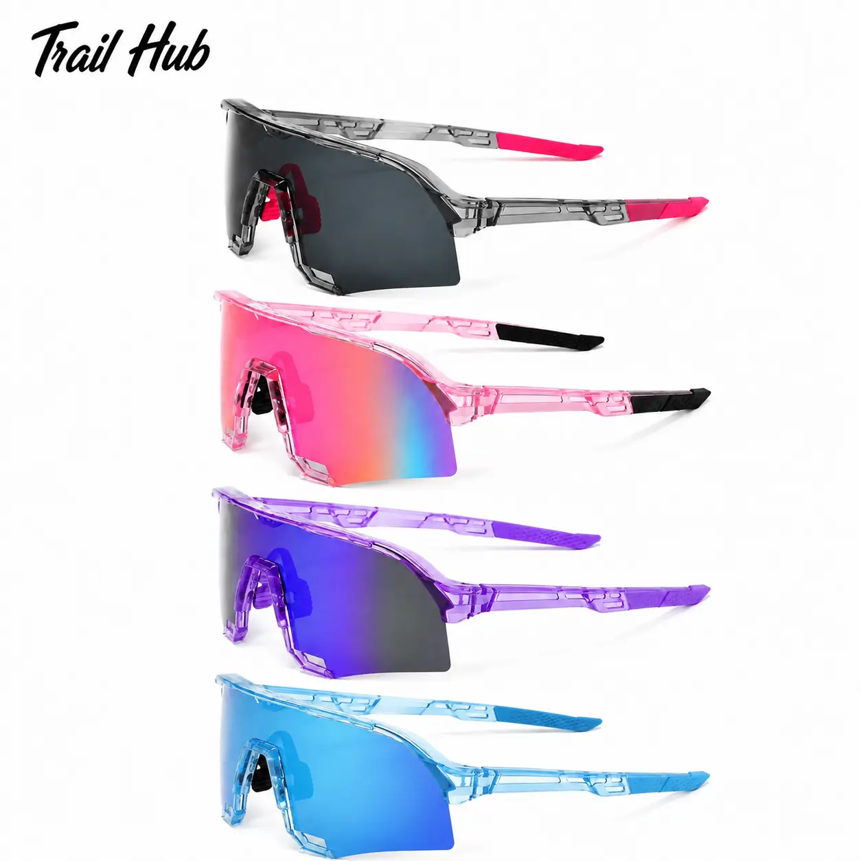Unisex Premium Oversized Full Rim Sunglasses Set - 3 Modern UV400 Shield Frames, Anti-Glare HD Glass Lenses, Lightweight Nylon TR90 Acetate Build, Versatile Casual Design for Commuting, Travel